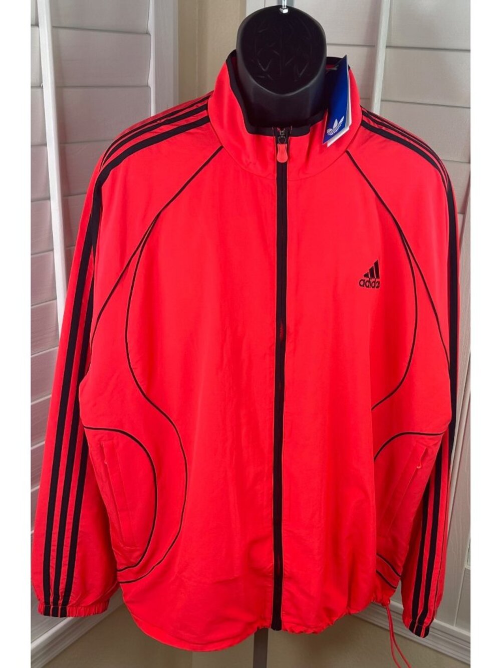 Adidas Originals Teamgeist Adicolor Lucid Red FZ Track Jacket JW5867 Men XL, NWT